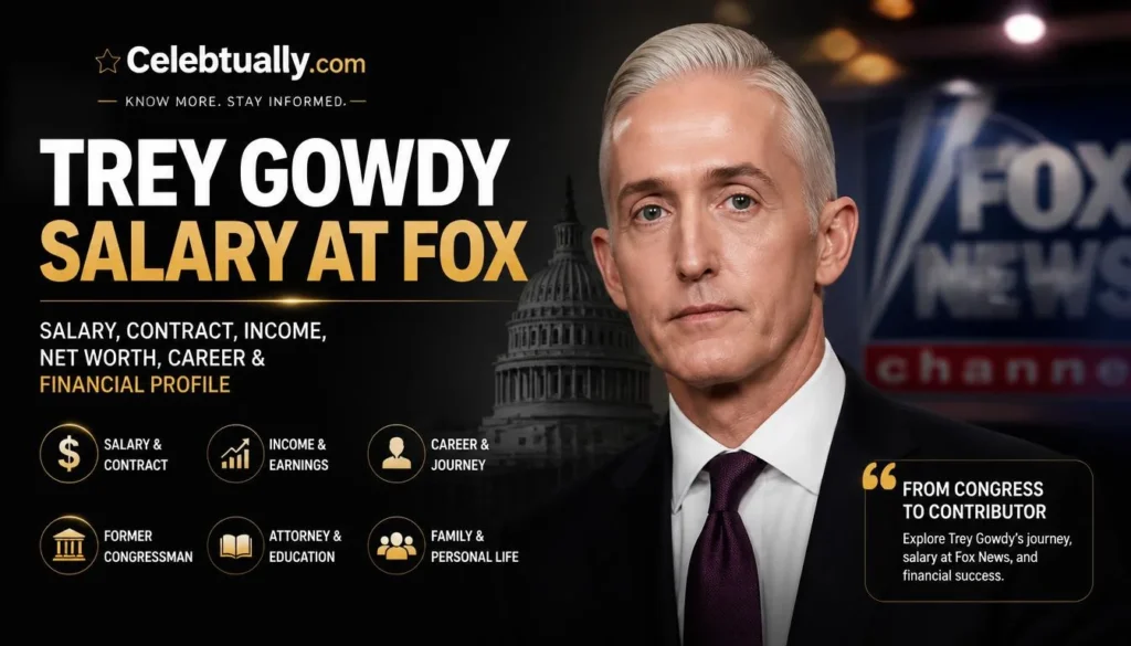 Trey Gowdy’s Salary at Fox: What’s Confirmed 2026